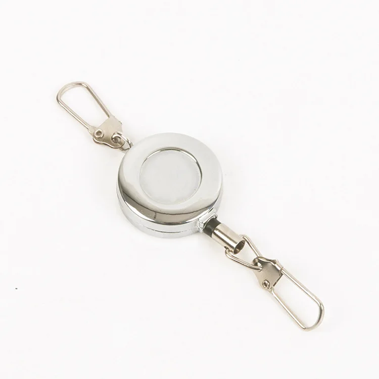 

Wire Rope Metal Retractable Buckle Bilateral Hanging Button Retractable Buckle Fishing Tool Fishing Gear Small Accessories One-p