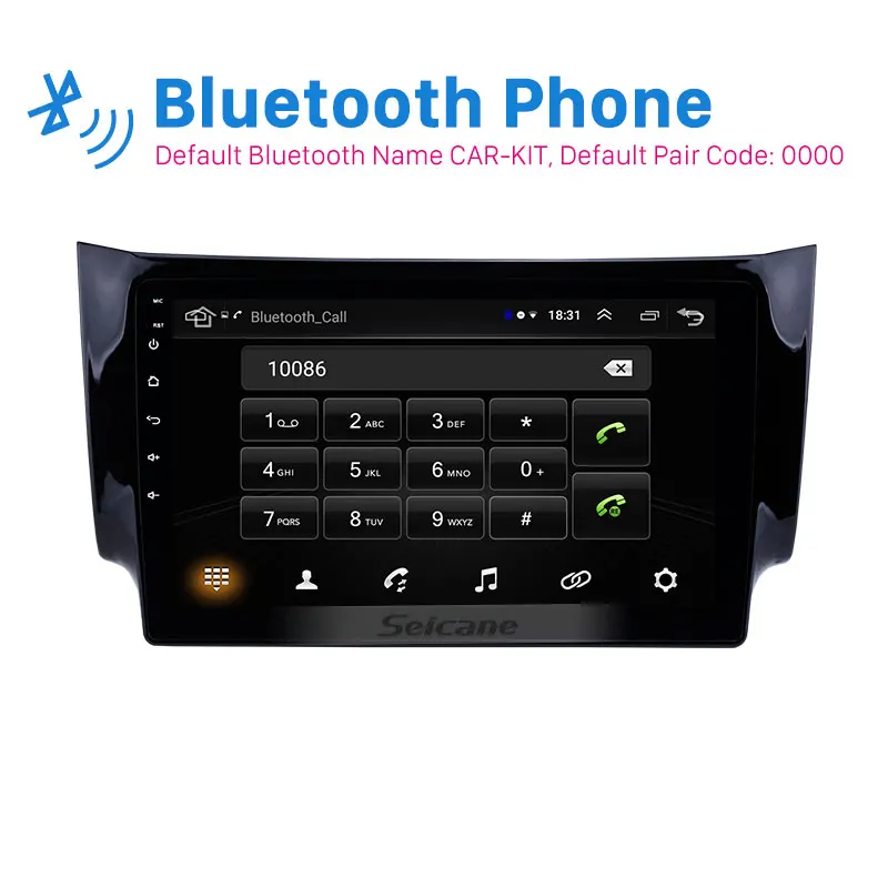 Flash Deal Seicane 10.1" Android 8.1 Touch Screen radio Bluetooth GPS Navigation system For 2012-2016 NISSAN SYLPHY Steering Wheel Control 2