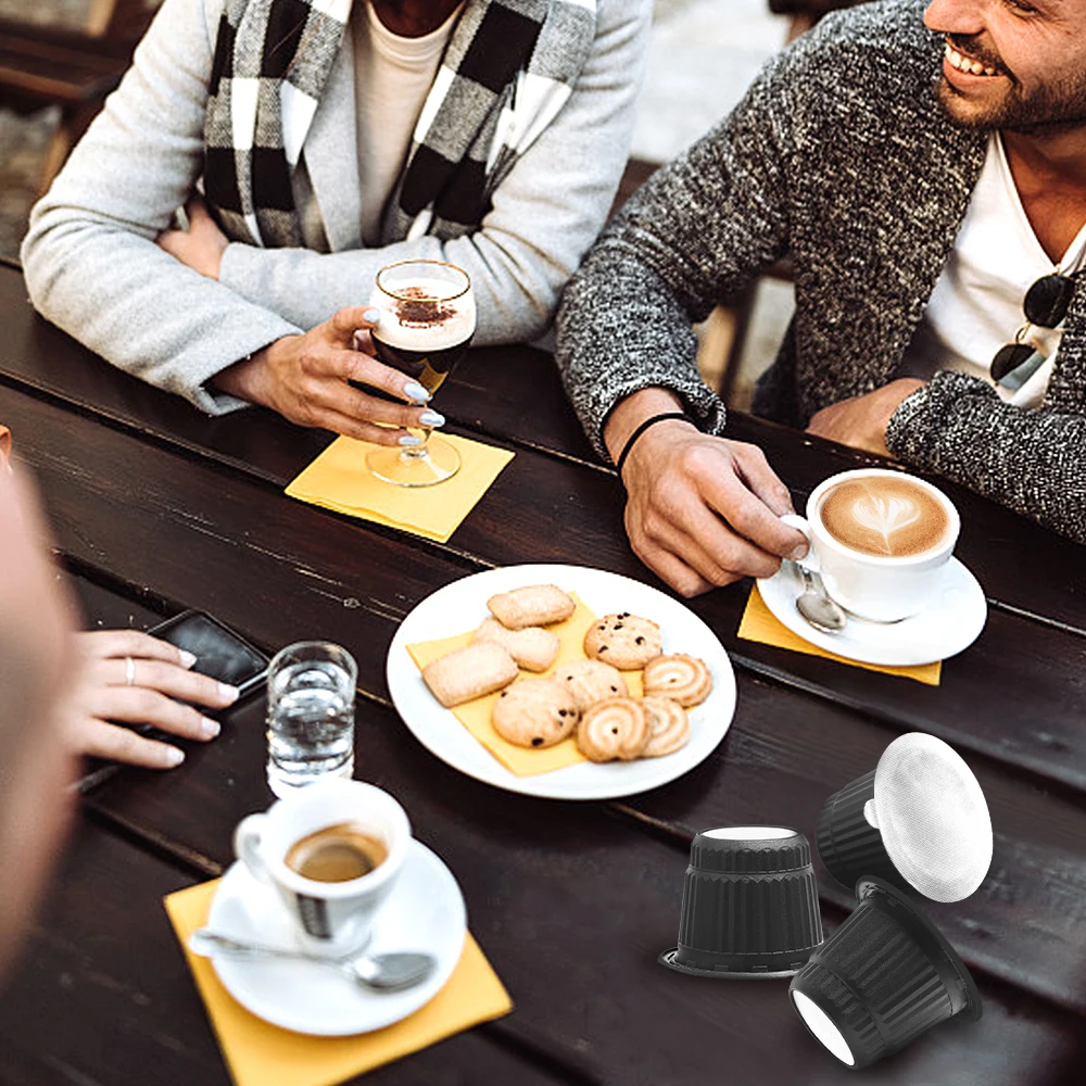 ICafilas одноразовые кофейные капсулы с алюминиевым уплотнением крышки для Nespresso пластиковые многоразовые кофейные фильтры