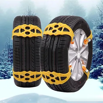

4/5PCS Winter Non-slip Universal Black Wearproof Wheel Tire Anti-skid Emergency Chain for Car Truck SUV MPV Auto Car Accessories