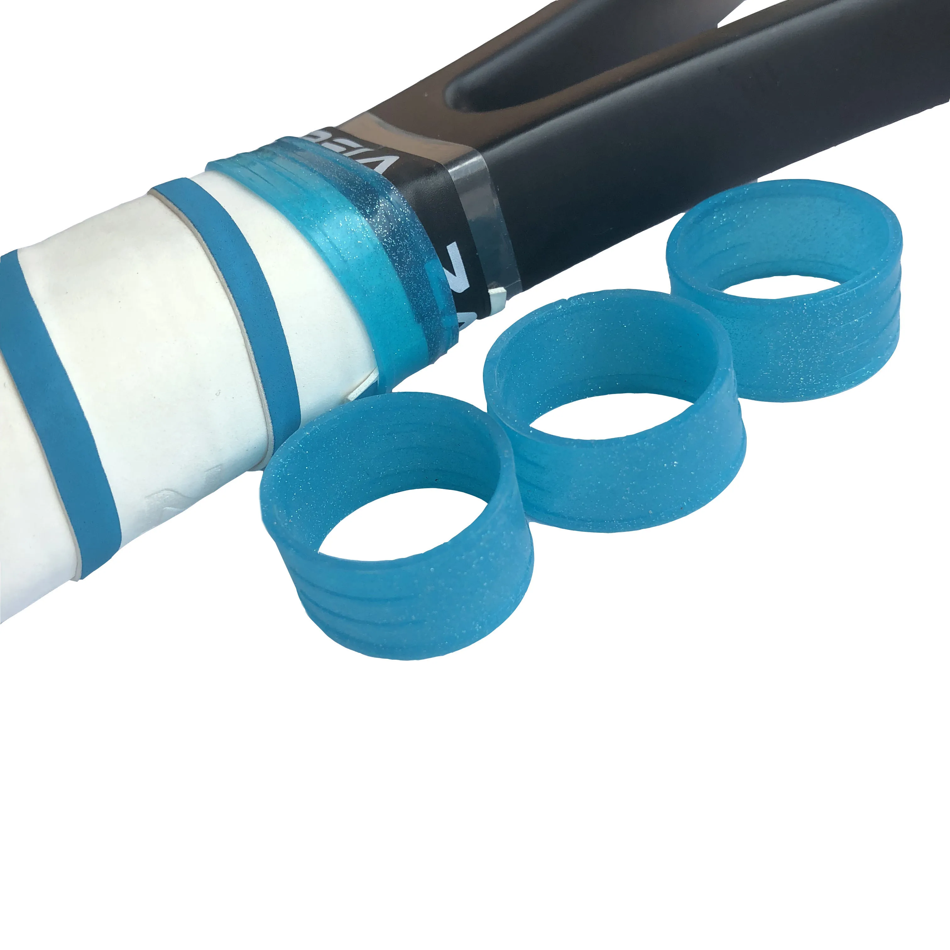 10pcs Retail tennis racket handles's silicone ring candy color fixed tennis overgrips sealing rings