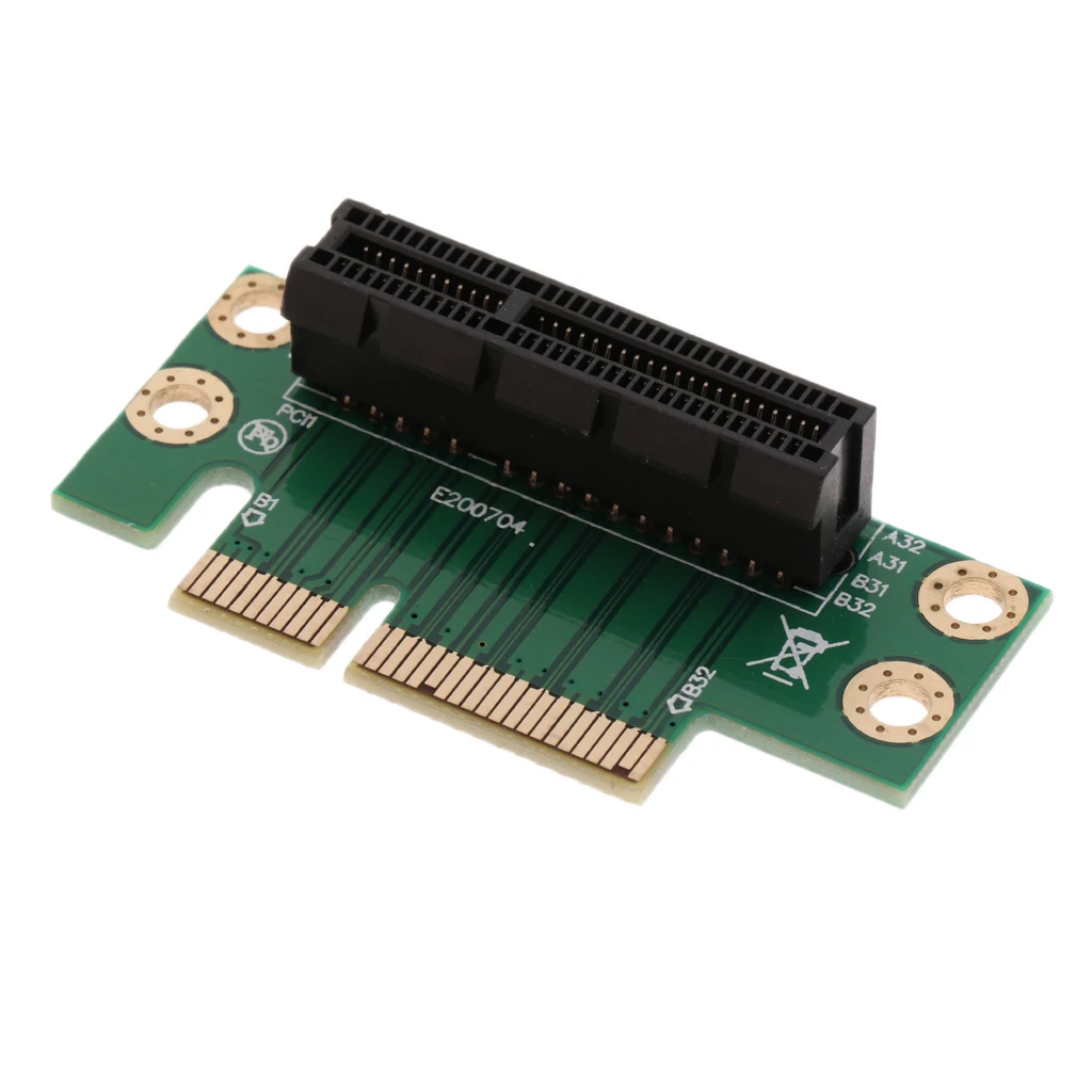 PCI-Express Riser Card PCI-E 4X видеокарта рулевого управления угол 90 градусов | Компьютеры и