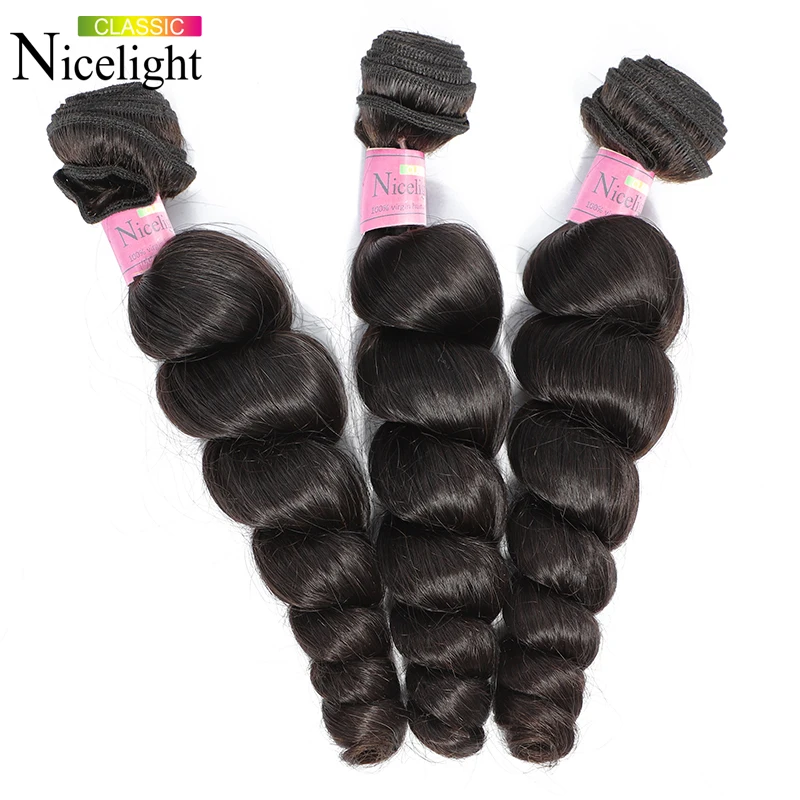 

Loose Deep Wave Bundle Hair Nicelight Malaysian Hair Bundles Wholesale Hair 1/3/4 Bundle Deals Ponytail Extensions Natural Hair