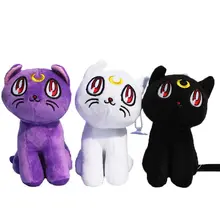 3styles de jouets en peluche pour enfants, chat en coton, animaux en peluche, doux, avec ventouse, 18cm