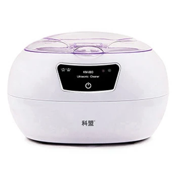 

1PC KM-880 Ultrasonic Cleaner Machine Small Household Eyewear Washer Jewellery Watch Invisible Braces Cleaning Machine 220V