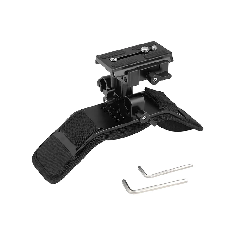 Pro Shoulder Mount With Manfrotto Quick Release Plate Assembly & Adjustable 15mm