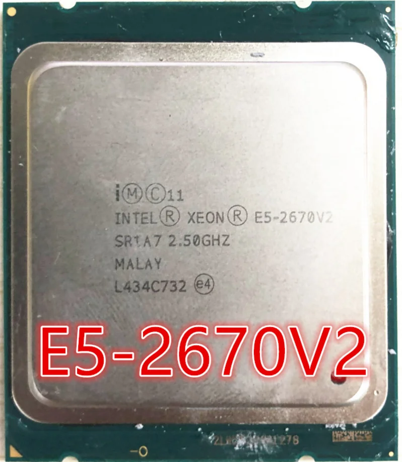 Процессор Intel xeon E5 2670 v2 E5-2670 V2 SR1A7 2 5 ГГц 25 Мб 10-ядерный 115 Вт LGA2011 серверный ЦПУ