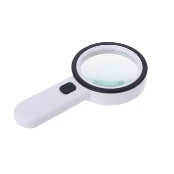 

30X Magnifying Glass with Light, Handheld Lighted Magnifier with Large Double Glass Lens Led Magnifiers for Seniors Reading