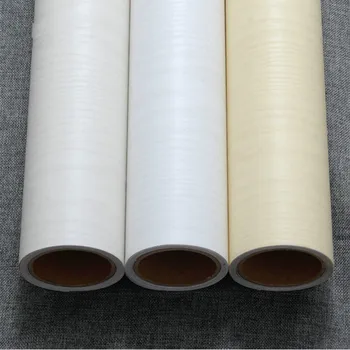 

Self-adhesive Wood Wallpaper White PVC Waterproof Decorative Film Kitchen Cabinet Bedroom Wardrobe Furniture Renovation Stickers