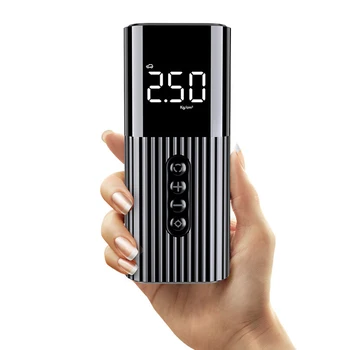 

Tire Inflator Electric 12V SUVs Rechargeable Copper Cylinder LED Display Emergency Portable Motorcycles Car Inflatable Pump