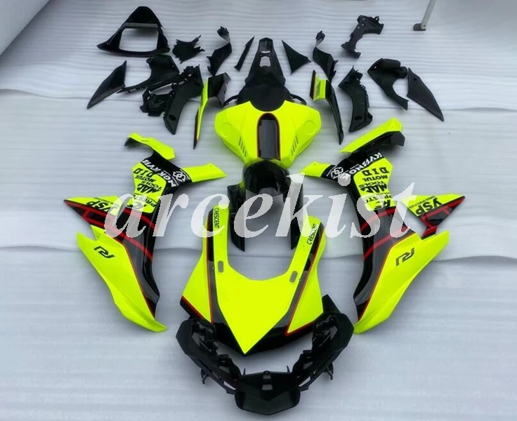 ABS литья под давлением обтекатель комплект подходит для YAMAHA YZF-R1 YZF R1 15 16 YZF1000 флуоресцентный зеленый на заказ