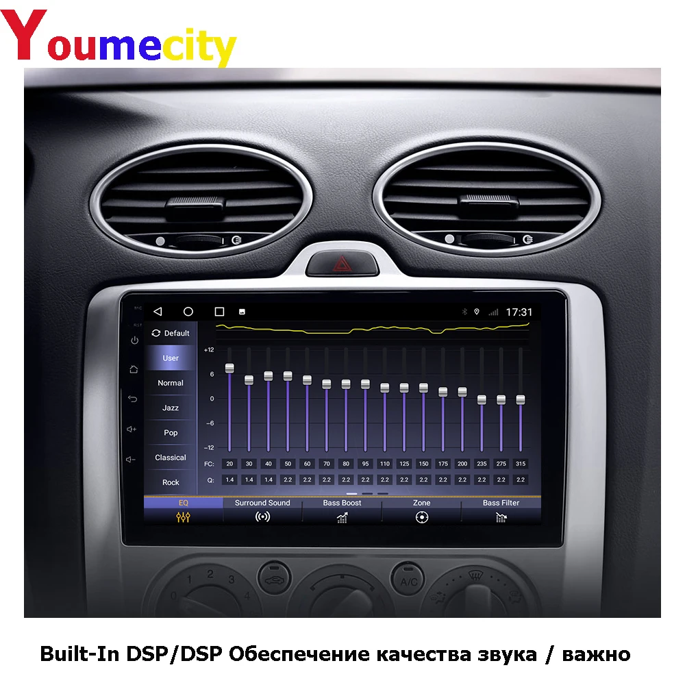 Автомобильный мультимедийный плеер 6 ГБ ОЗУ/Восьмиядерный/Android 10 0 DVD Gps для Ford Focus 2