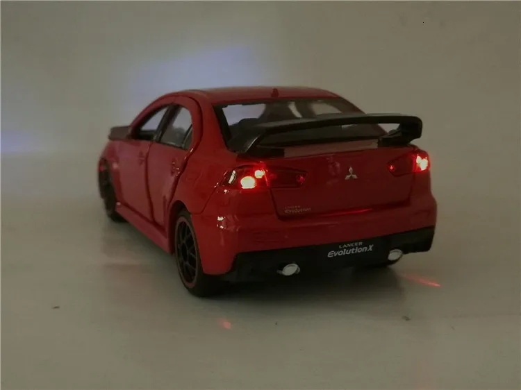 New 1/32 JACKIEKIM Mitsubishi Lancer EVO X 10 BBS RHD Diecast Model CAR Toys For Kids Boy Girl Gifts Free Shipping