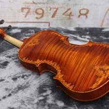 4/4 полноразмерная скрипка, резная Antonio Stradivari Cremonese 1715 модель F06