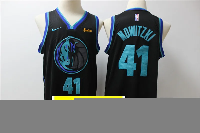 Даллас Женский baskeball#41 Dirk Nowitzki#77 Luka Doncic#6 Кристапс Порзингис майки