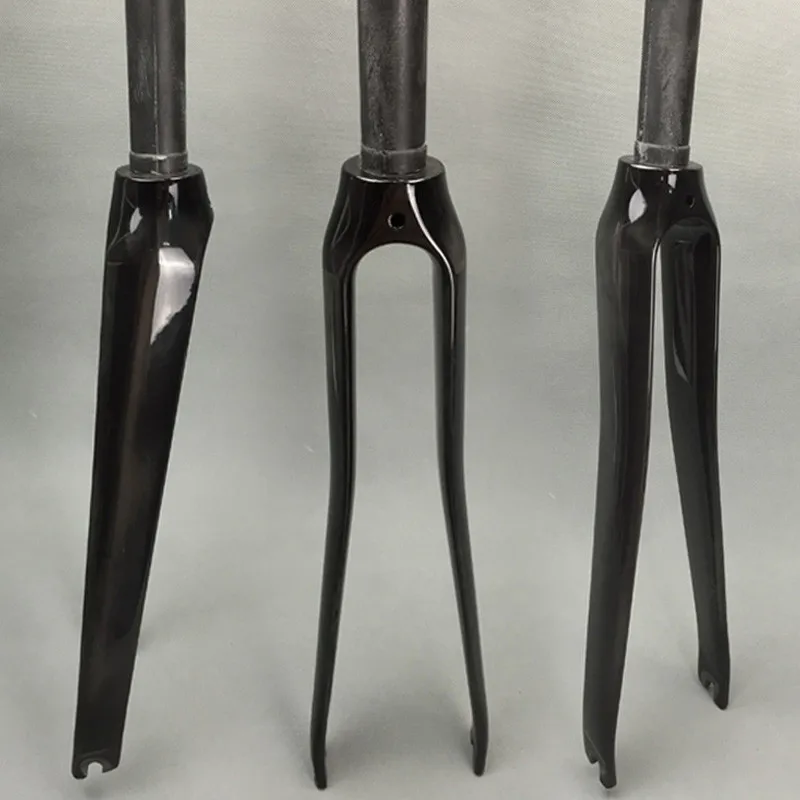 

Road bike fork 700C road bicycle fork carbon fork UD 3k 12k V Brake used racing bicycle part carbon fiber 1-1/8" free shipping