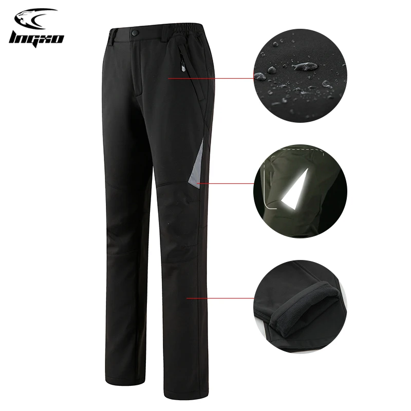 Waterproof Pants Fleece Lined Pants For Hiking Climbing Climbing