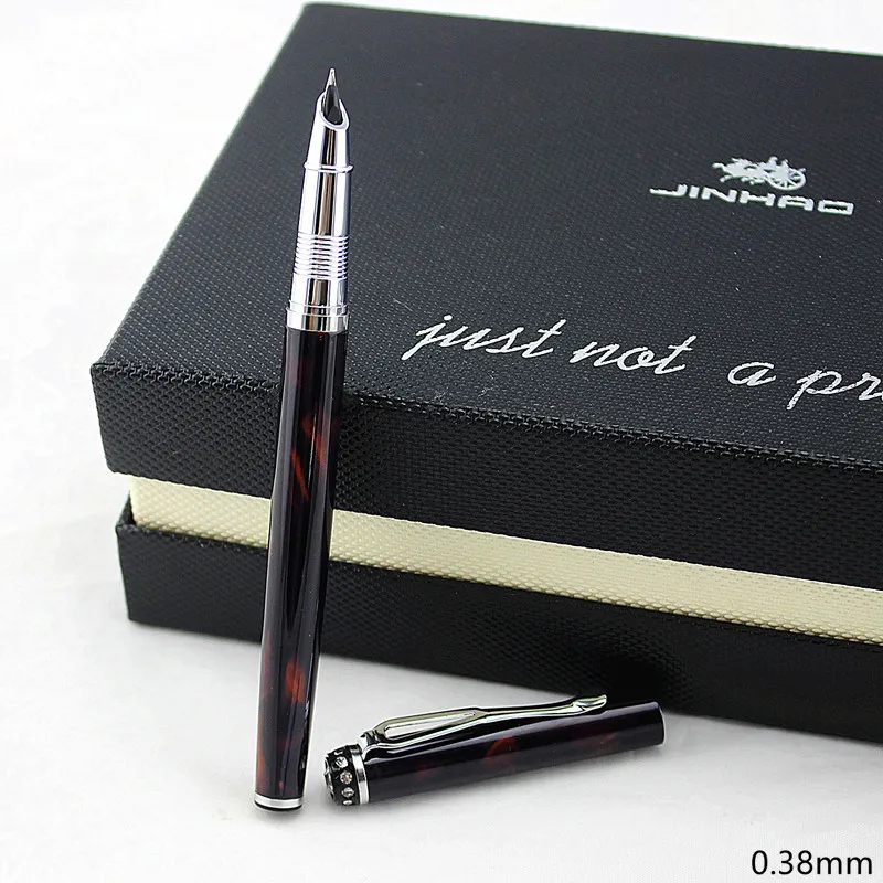Jinhao 301 чернильная ручка супер тонкий наконечник 0,5 мм металлическая Роскошная перьевая ручка для каллиграфии Высококачественная Студенческая перьевая ручка