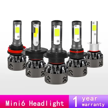 

H4 H13 9004 9007 Bulbs Hi-Lo Beam H1 H3 H7 H11 9005 9006 880 car Headlight 80W 8000LM 6000k Led for Mini6 COB Headlight 1PC