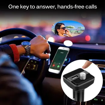 

Bluetooth Car Kit Hands Free Talking Car MP3 Music Player Audio FM Transmitter support SD Card USB Car Charger For iPhoneAndroid