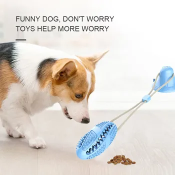 

Pet Dog Chewing Toy Teeth Cleaning Missing Food Gnawing Convenient to Carry Durable Interactive Pet Toy