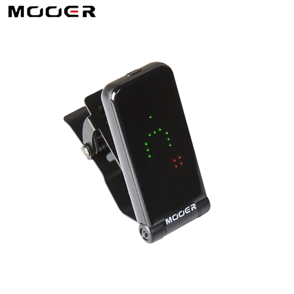 Mooer CT-01 клип-на складной тюнер Вращающийся Универсальный Быстрый Высокоточный хроматический ЖК-дисплей гитарный тюнер для бас-гитары