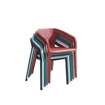 

Nordic plastic chair home conference chair simple coffee shop chair creative fashion adult chair