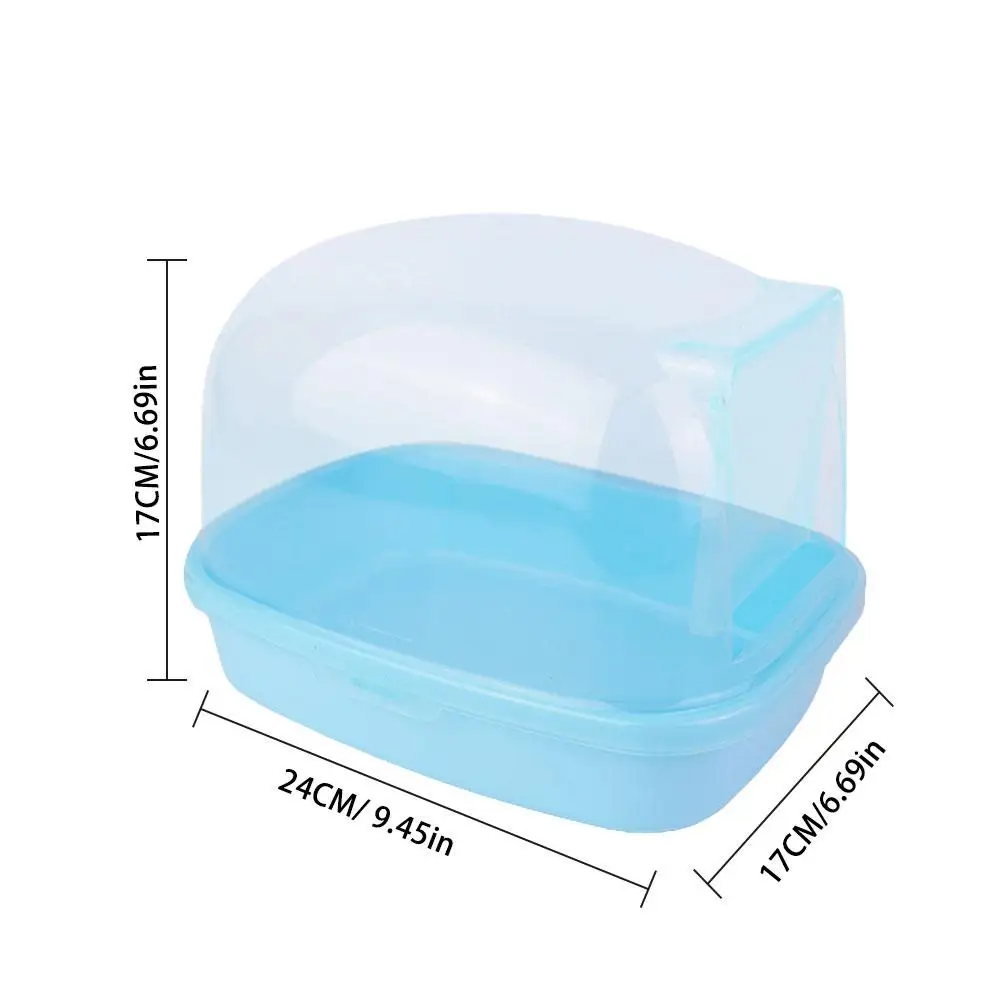 Pet Chinchilla Bathroom Shower Room Squirrel Hedgehog with Door Large Bath Room Transparent Sauna Room Supplies