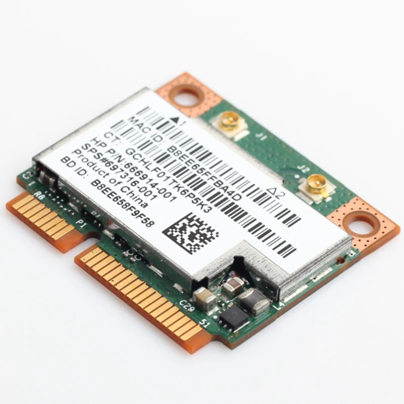 Двухдиапазонный BCM943228HMB 802.11A/B/G/N 300 Мбит/с Wi Fi Беспроводной карты Bluetooth 4 0 Половина