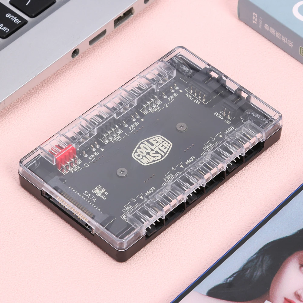 1 до 6 PWM ARGB концентратор вентилятора разветвитель 4 Pin 3 адресуемый RGB адаптер SATA