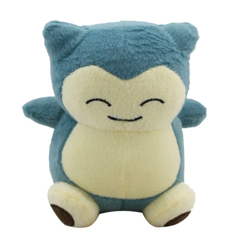 

6 Inch Eevee Action Figure Kunai Stuffed Snorlax Figure Toy Plush Animal Toys Gift Set for Babies and Newborns