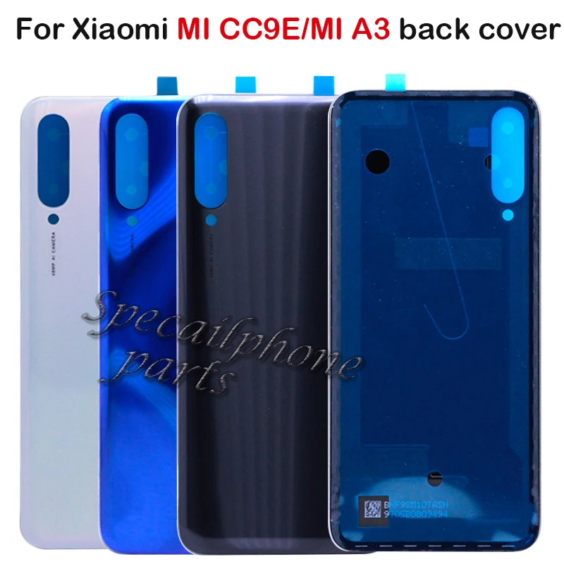 Чехол для задней панели со стеклянной батареей для Xiaomi mi A3 mi CC9E, чехол для задней крышки корпуса, чехол для замены для Xiao mi CC9e