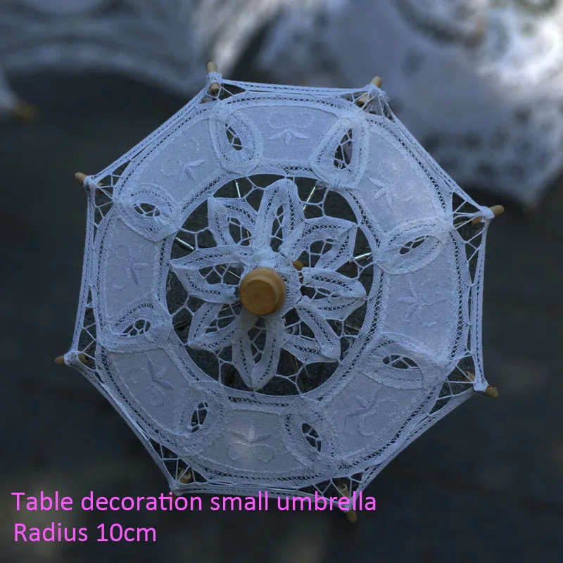 Decor umberlla 10cm Викторианская эпоха сцены и старинные западные события вечерние украшения кружевной зонтик свадебные подарки зонтик - Цвет: Decor umberlla 10cm