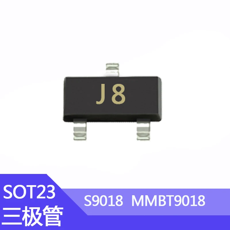 100pcs S9018 SMD Transistor MMBT9018 J8 0.05A/15V SOT-23 NPN 1000pcs lot s9011 s9012 s9013 s9014 s9015 s9018 to 92 triode