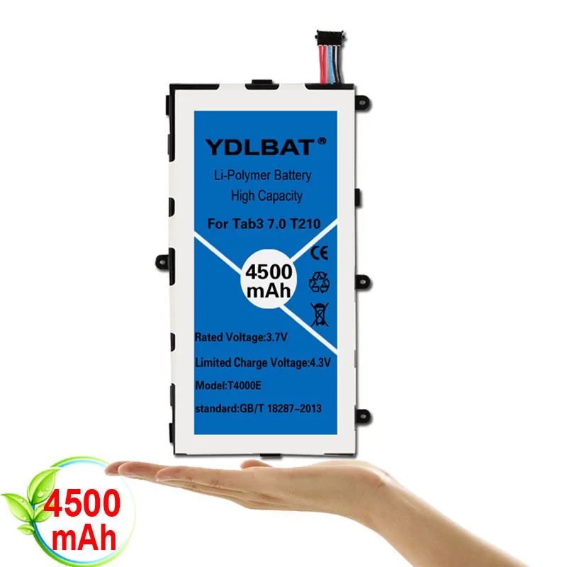 YDLBAT 4500 мА/ч T4000E Батарея для samsung Galaxy Tab Tablet 3 7 0 T211 T210 T215 T210R T217A SM T2105 P3210 P3200