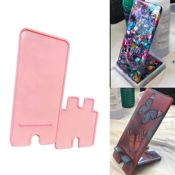 

1 Set DIY Crafts Cellphone Holder Silicone Mould Smartphone Bracket Making Tools Mobile Phone Stand Epoxy Resin Mold