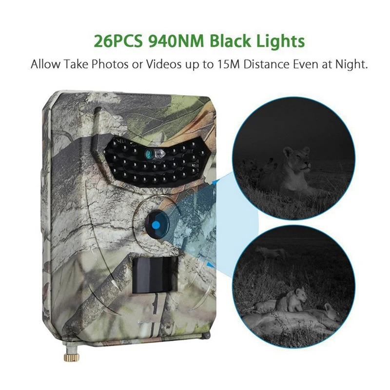 

1080P Trail Camera Infrared Night Vision Hunting Outdoor Camera Random Color OD889