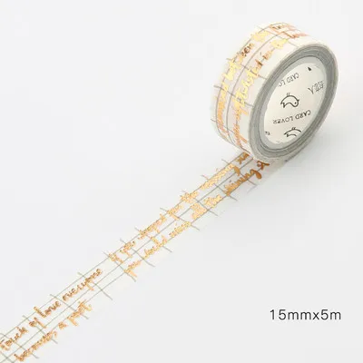A Блестящая изоляционная лента ленты васи DIY Скрапбукинг крафт бумага японские Канцелярские Принадлежности Декоративный рулон клейкой ленты школьные принадлежности - Цвет: A