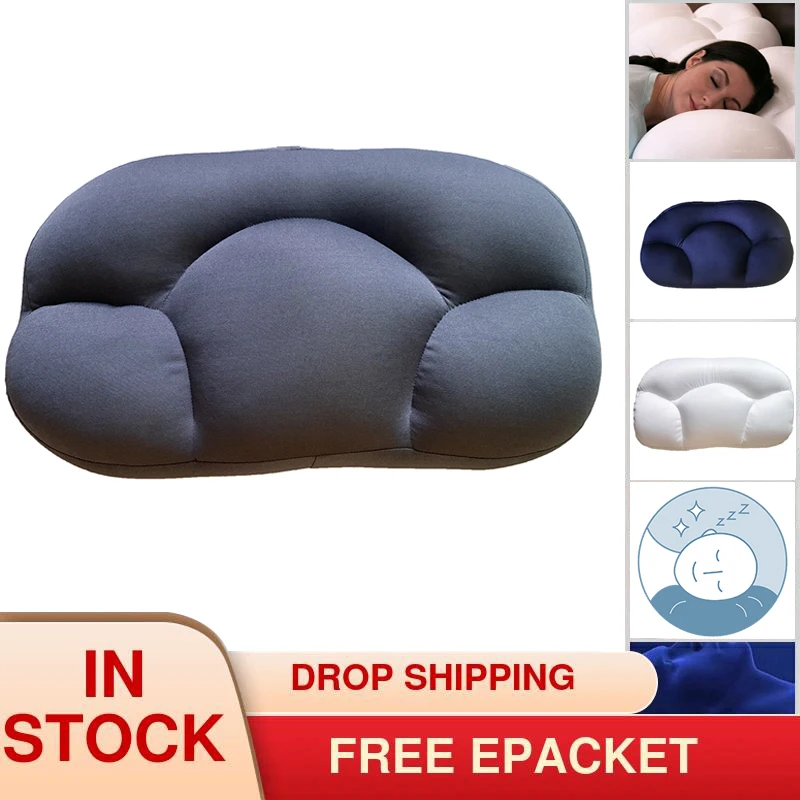 All round Cloud Pillow Multifunctional Egg Sleep Pillow Solid Color Super Soft Pillow For Neck Home Textiles Dropshipping