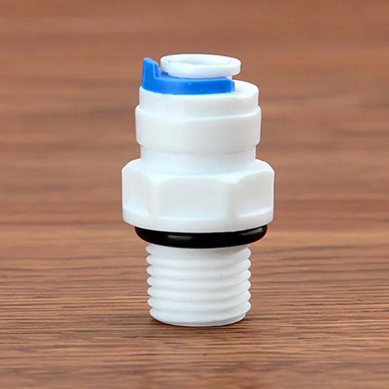 

10 Pcs Pipe Straight Connector 2" Male Thread Connect Fittings Durable Hose Push Quick Connection Water Aquarium System