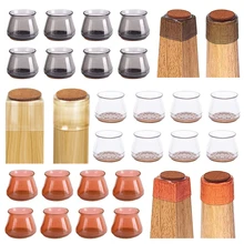 

24Pcs Silicone Chair Leg Protector High Transparent Elastic Chair Feet Cap for Hardwood Floors,Furniture Table Legs Cover Pad#20
