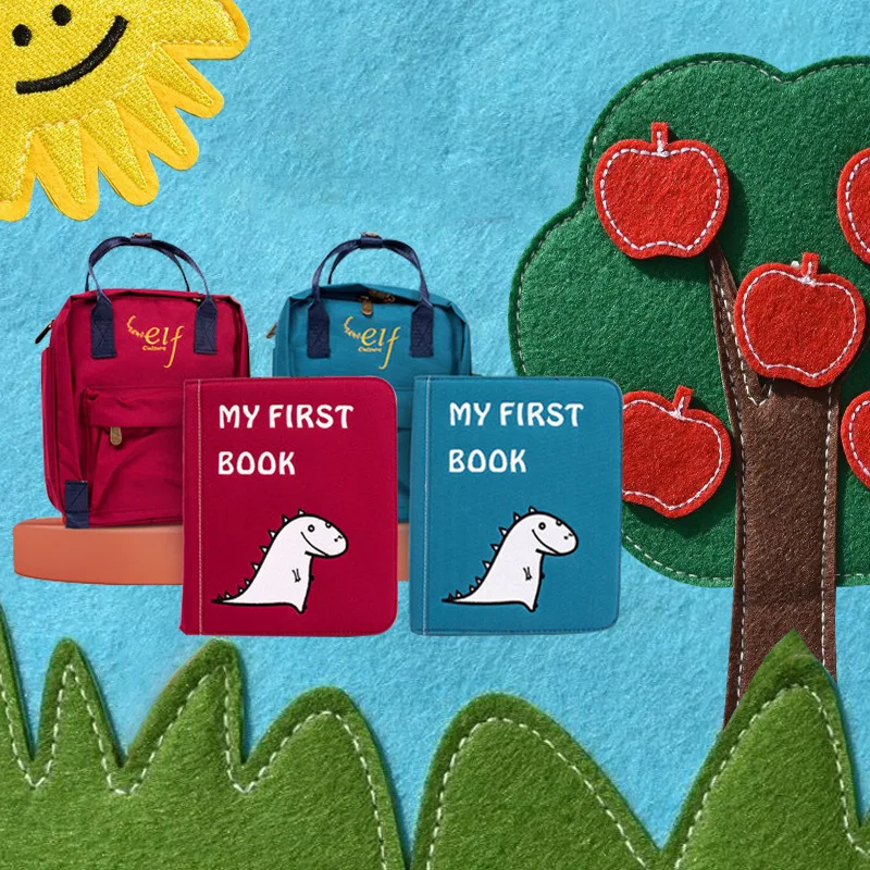 

MY First Book Montessori Baby Stereo Cloth Book Early Childhood Infant Douyin Luxury Gold Color Book Hong Kong Elf