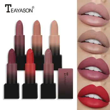 

12 Colors Lipstick Makeup Matte Long-lasting Moisturizing Waterproof Not Easy To Discolor Lipstick Non-stick Lipstick Cosmetics