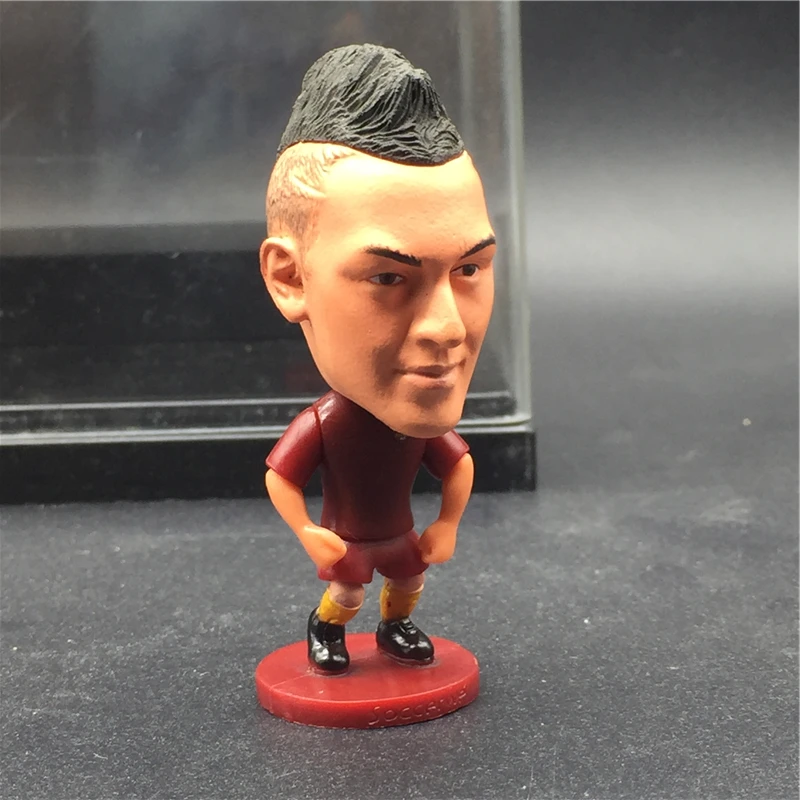 

Soccerwe 2.55" Height Soccer Cartoon Star Dolls ROMA# 92# El Shaarawy Figurines Statues for Children Toy Birthday Gift