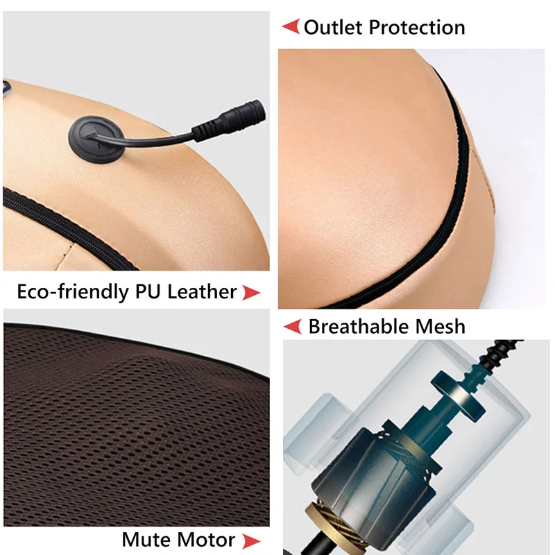  Electric Kneading Foot Massager Roller Massage Machine Infrared Heating Shiatsu Foot Leg Back Massa