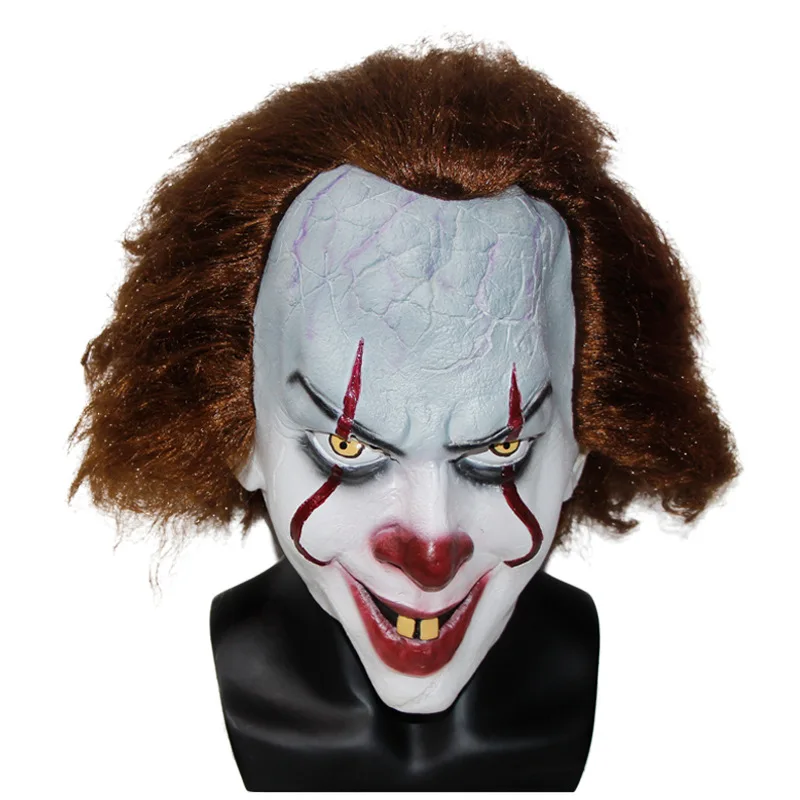 Детская одежда; коллекция года; костюм для косплея Стивен Кинга IT 2 It: Chapter Two Pennywise; костюм клоуна для детей; карнавальные вечерние костюмы на Хэллоуин - Цвет: mask