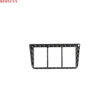 

BJMYCYY for Toyota Rav4 2006-2012 Automobile headlamp switch button carbon fiber decorative frame