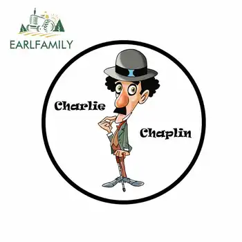 

EARLFAMILY 13cm x 13cm Auto Car Stickers and Decals for CHARLIE CHAPLIN Graphics Creative Waterproof Famous Fine Decals Car Wrap