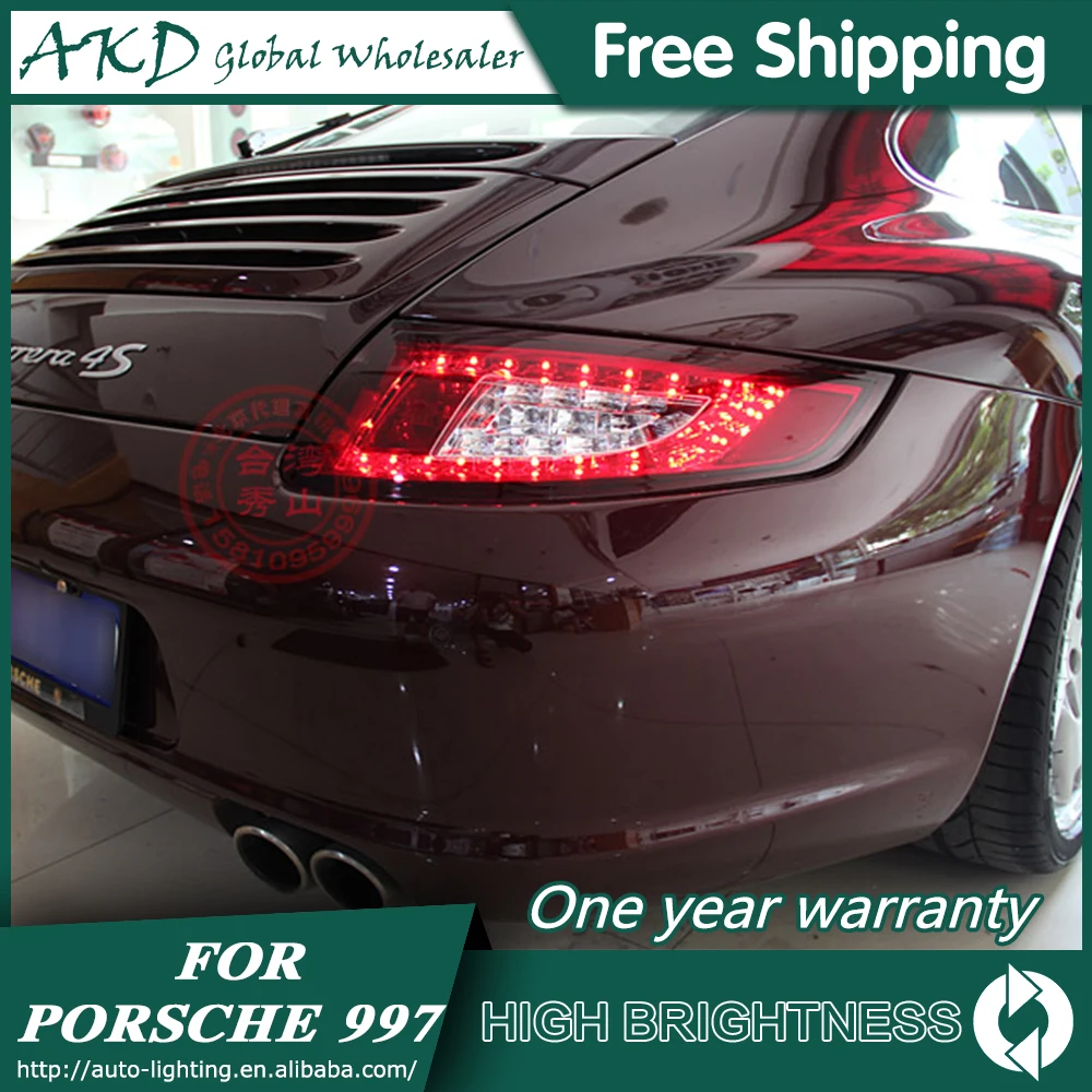 Задний фонарь для автомобиля Porsche 997 2005-2008 911 светодиодная сигнальная лампа Противотуманные фары DRL дневные ходовые огни тюнинг автомобильные аксессуары