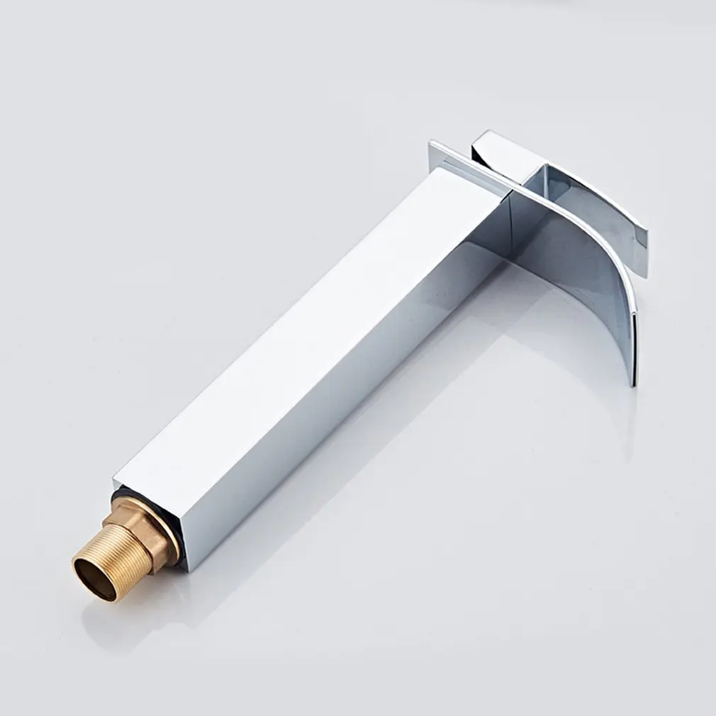 

New Four-sided Basin Faucet Wide Mouth Waterfall Faucet Bathroom Basin Hot And Cold Faucet